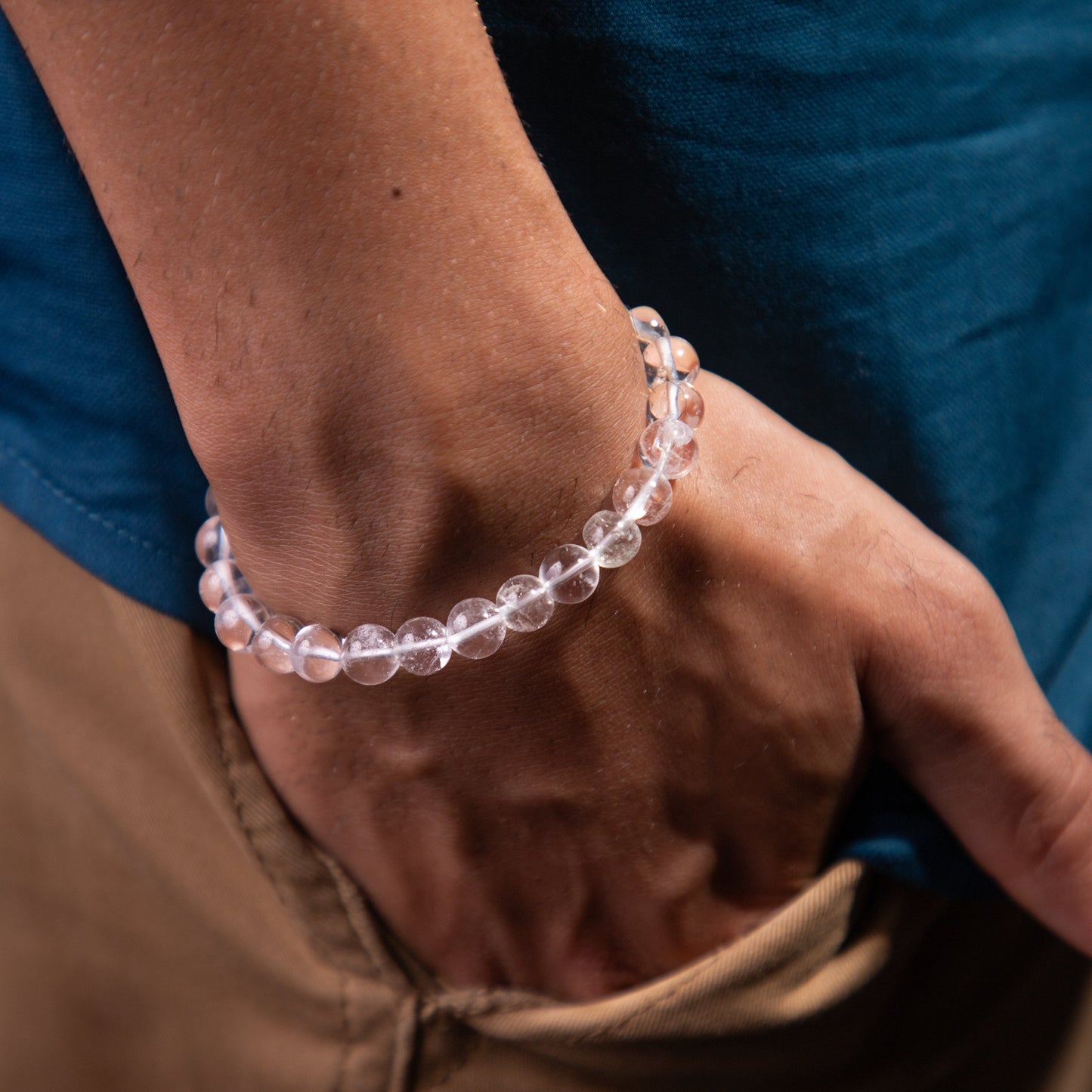 Clear Quartz Stone Bracelet