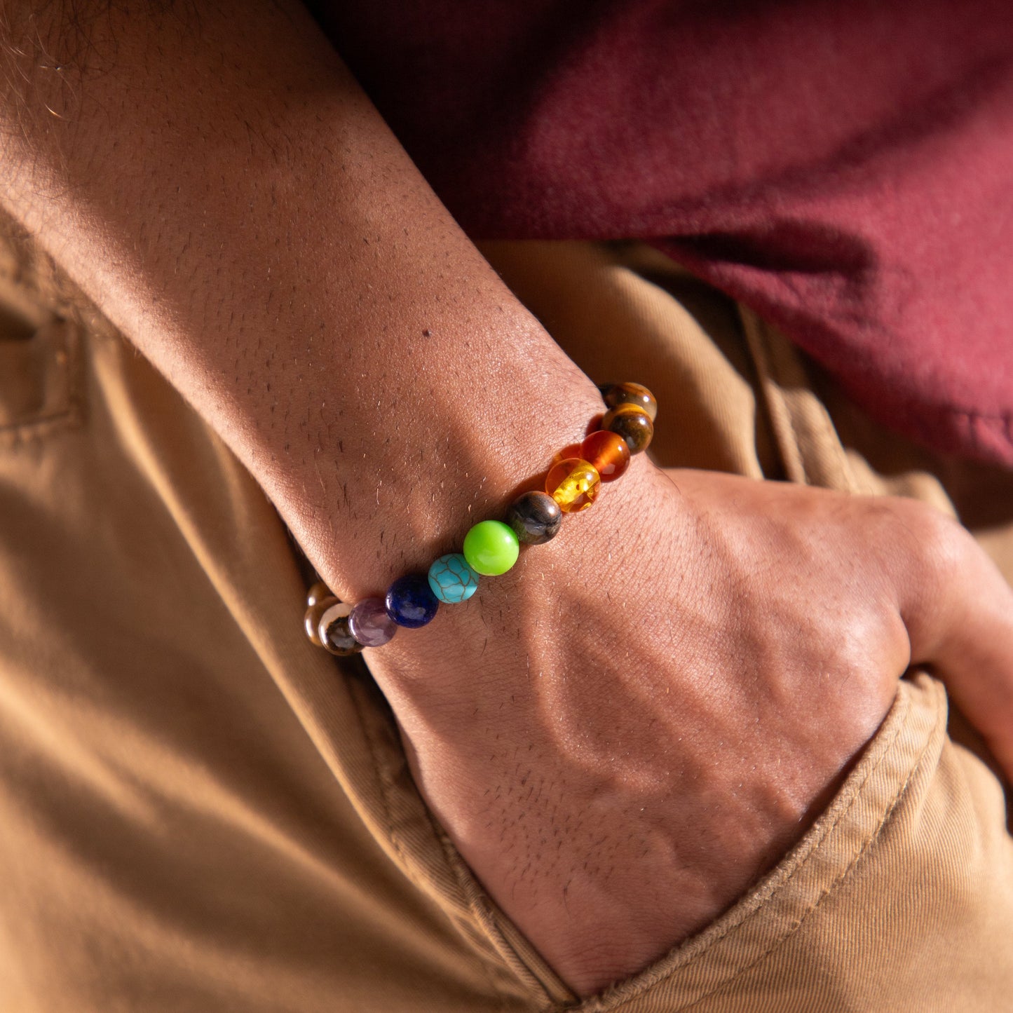 This is original tiger eye stone bracelet.