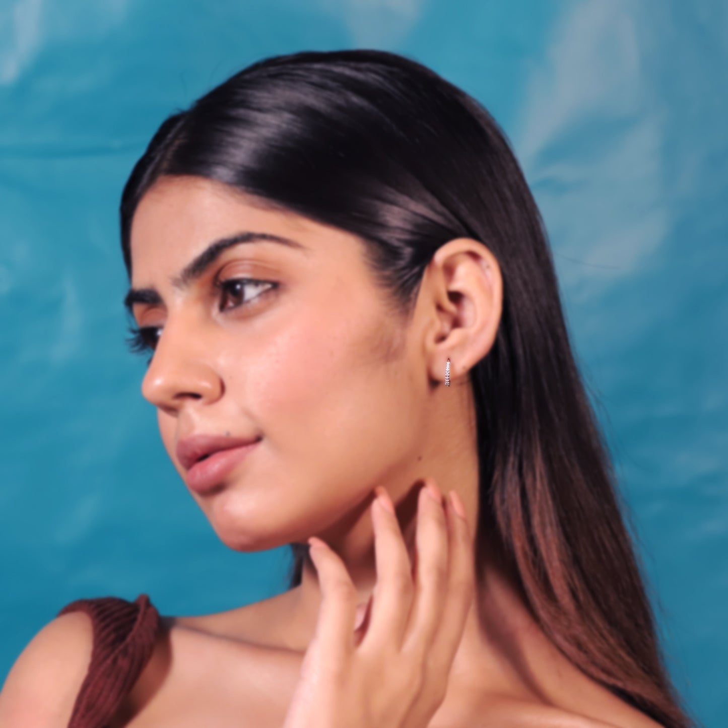 Modern Silver Classic Minimal Hoops