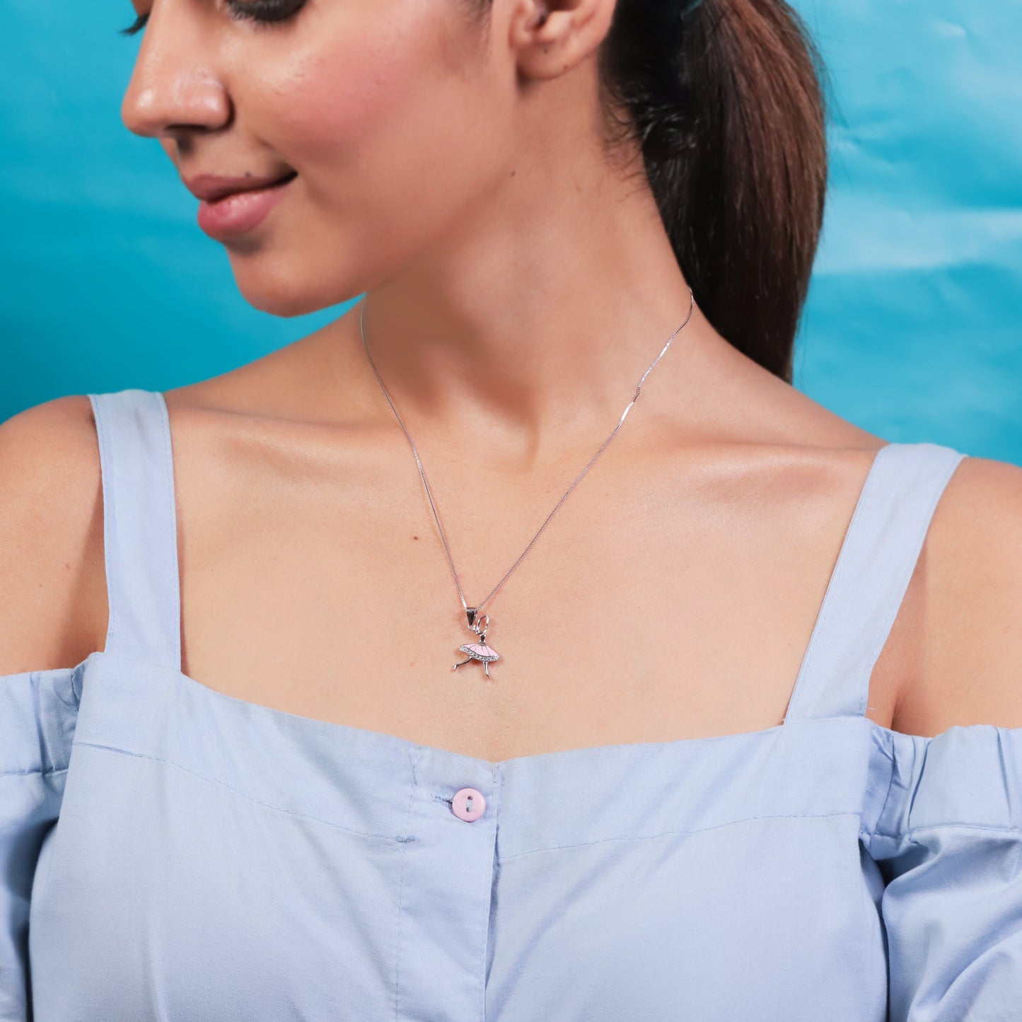 Timeless sparkle with rhythm silver chain