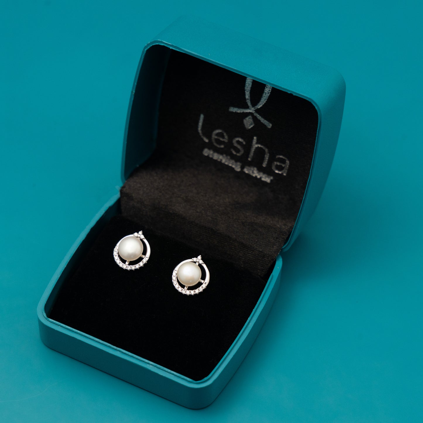 Halo Pearl Studs