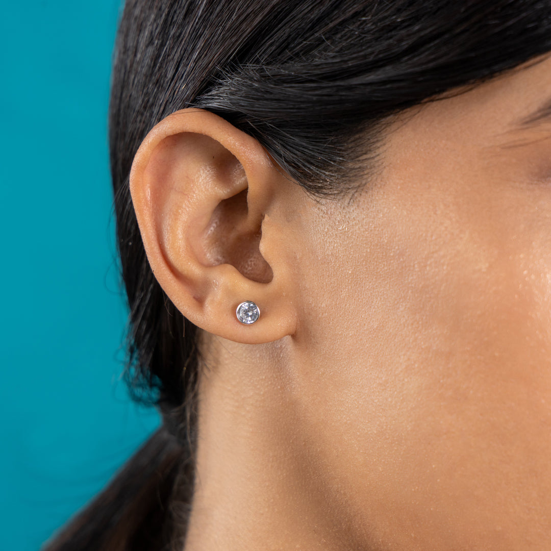 Graceful Silver Ethereal Loop Necklace Set