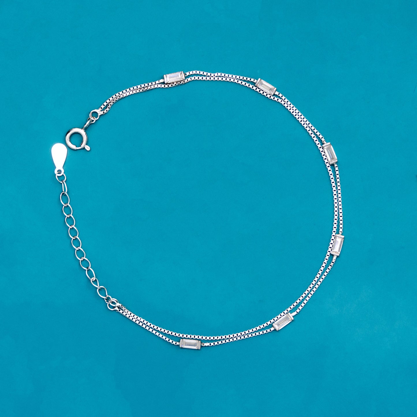 Dual String Harmony Silver Bracelet