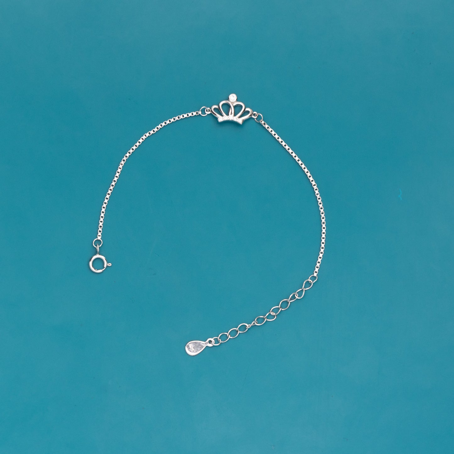 Crown 925 Pure Silver Bracelet