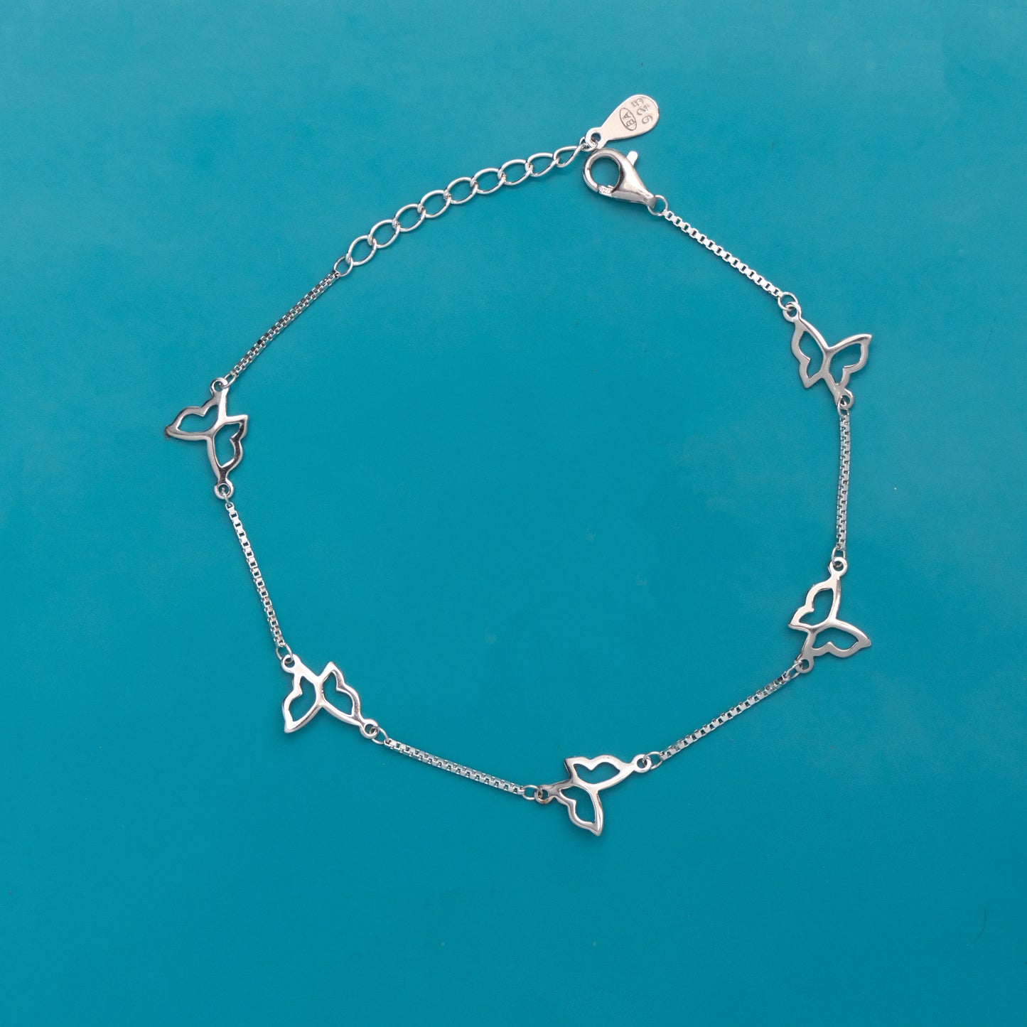 Butterfly Bliss Bracelet in 925 Pure Silver