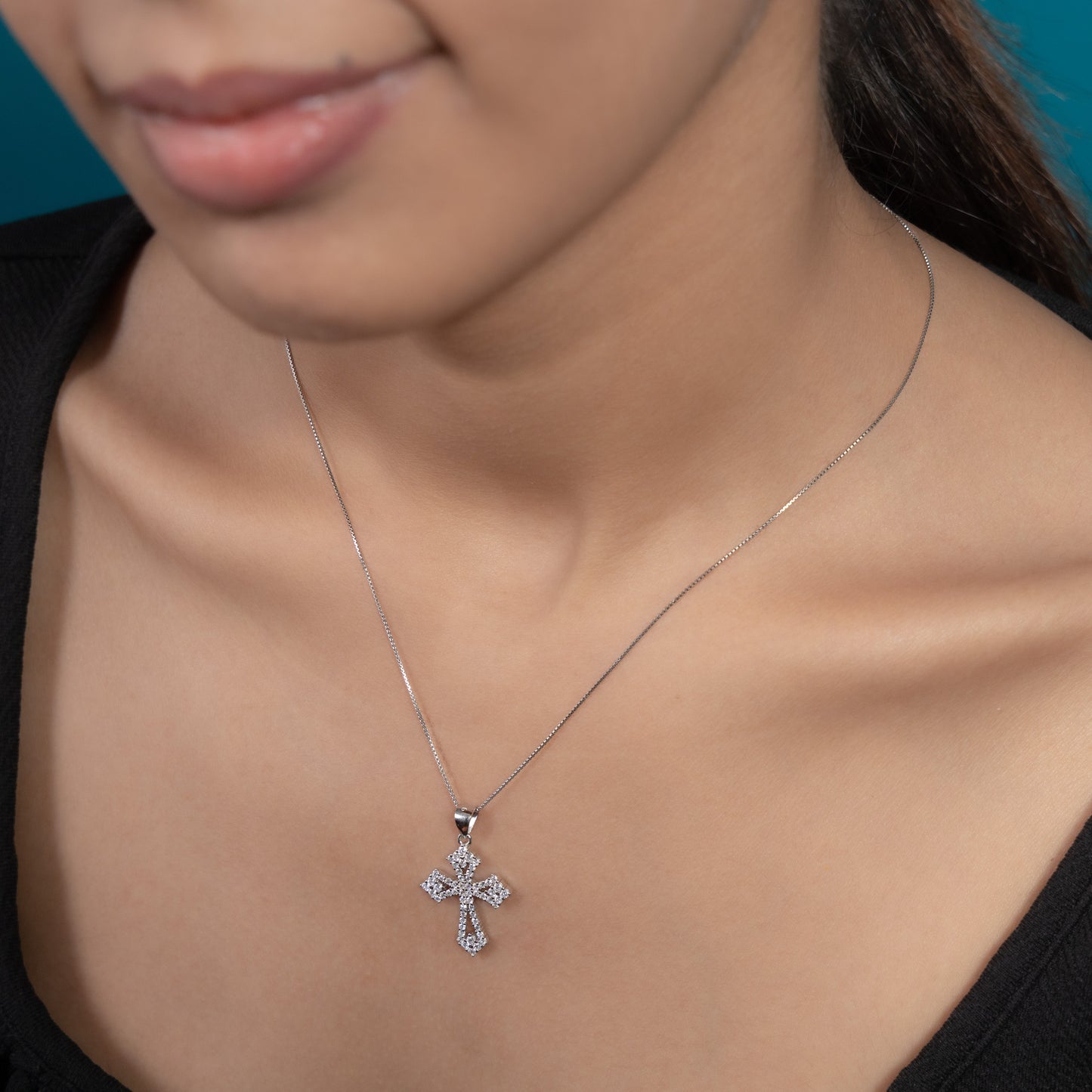 Radiant Cross Pendant