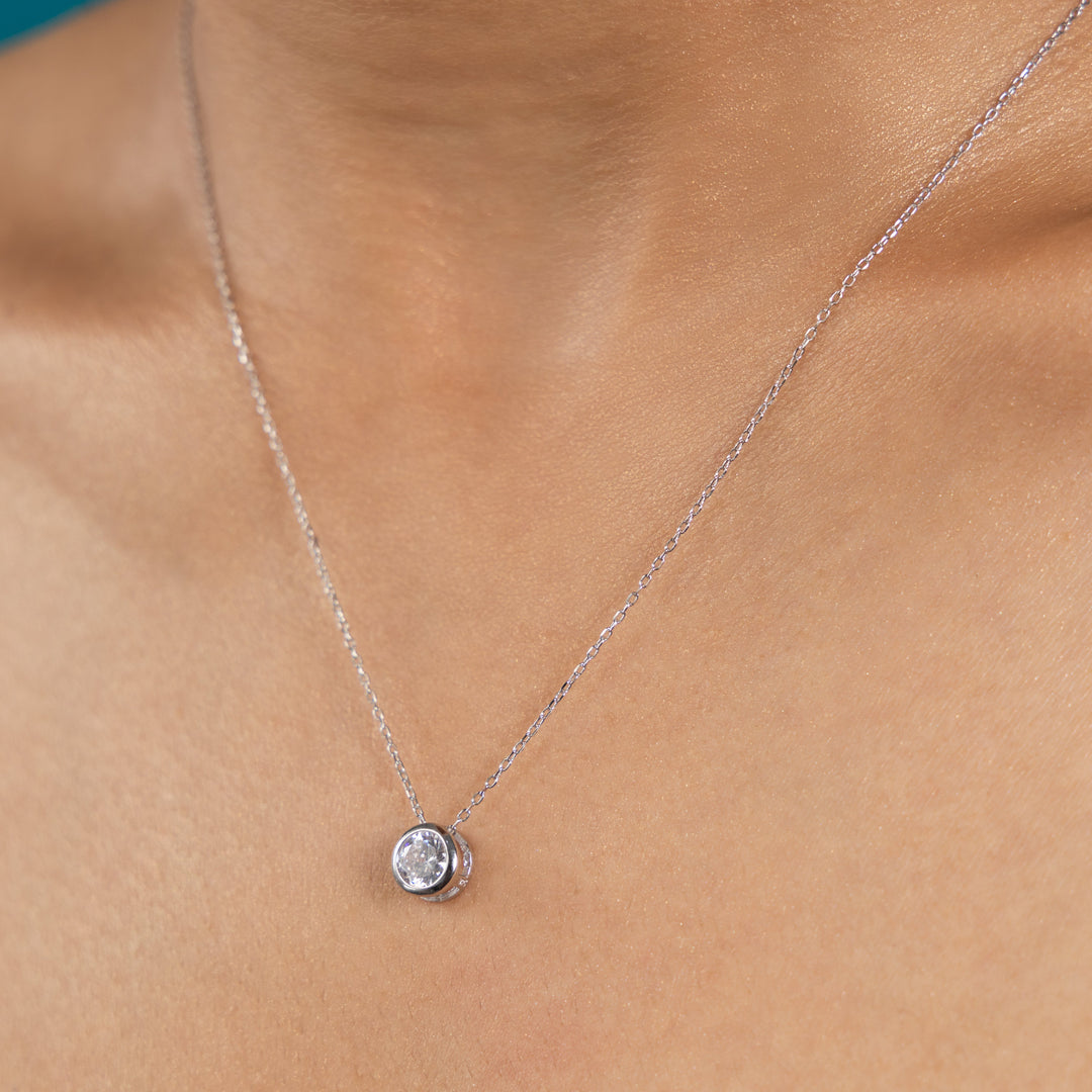 Sleek Silver Ethereal Loop Necklace Set