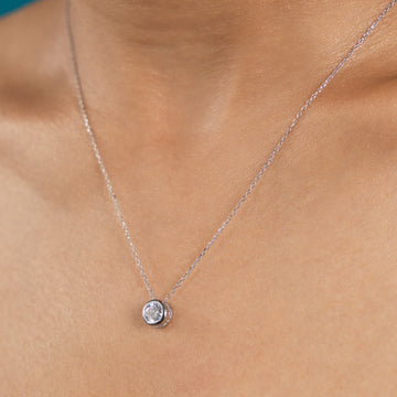 Sleek Silver Ethereal Loop Necklace Set