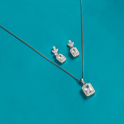 Silver Ethereal Necklace Set
