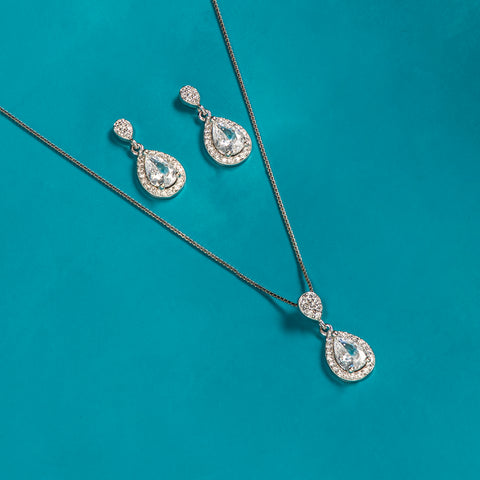 Silver Willow Necklace Set