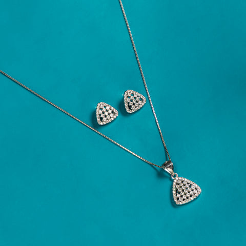 Cascade Silver Necklace Set