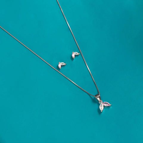 Silver Fineline Elegance Necklace Set