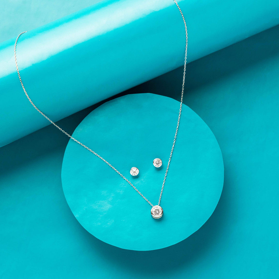 Timeless Silver Ethereal Loop Necklace Set
