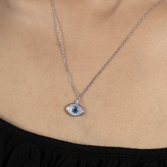 Charming Silver Eye of Serenity Jewelry