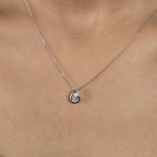 Stunning Silver Ethereal Drop Necklace Charm