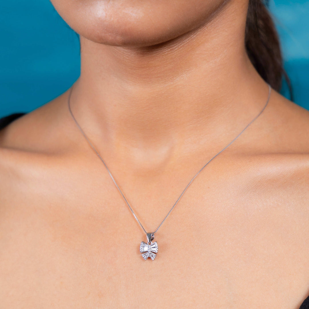 Beautiful Silver Flutter Essence Necklace Piece