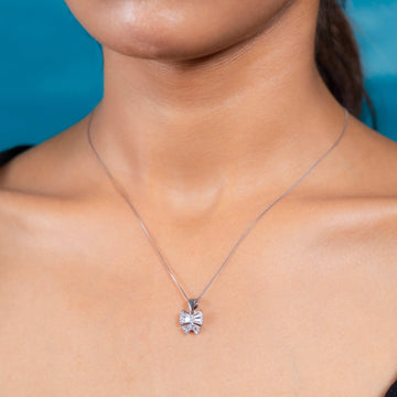 Beautiful Silver Flutter Essence Necklace Piece