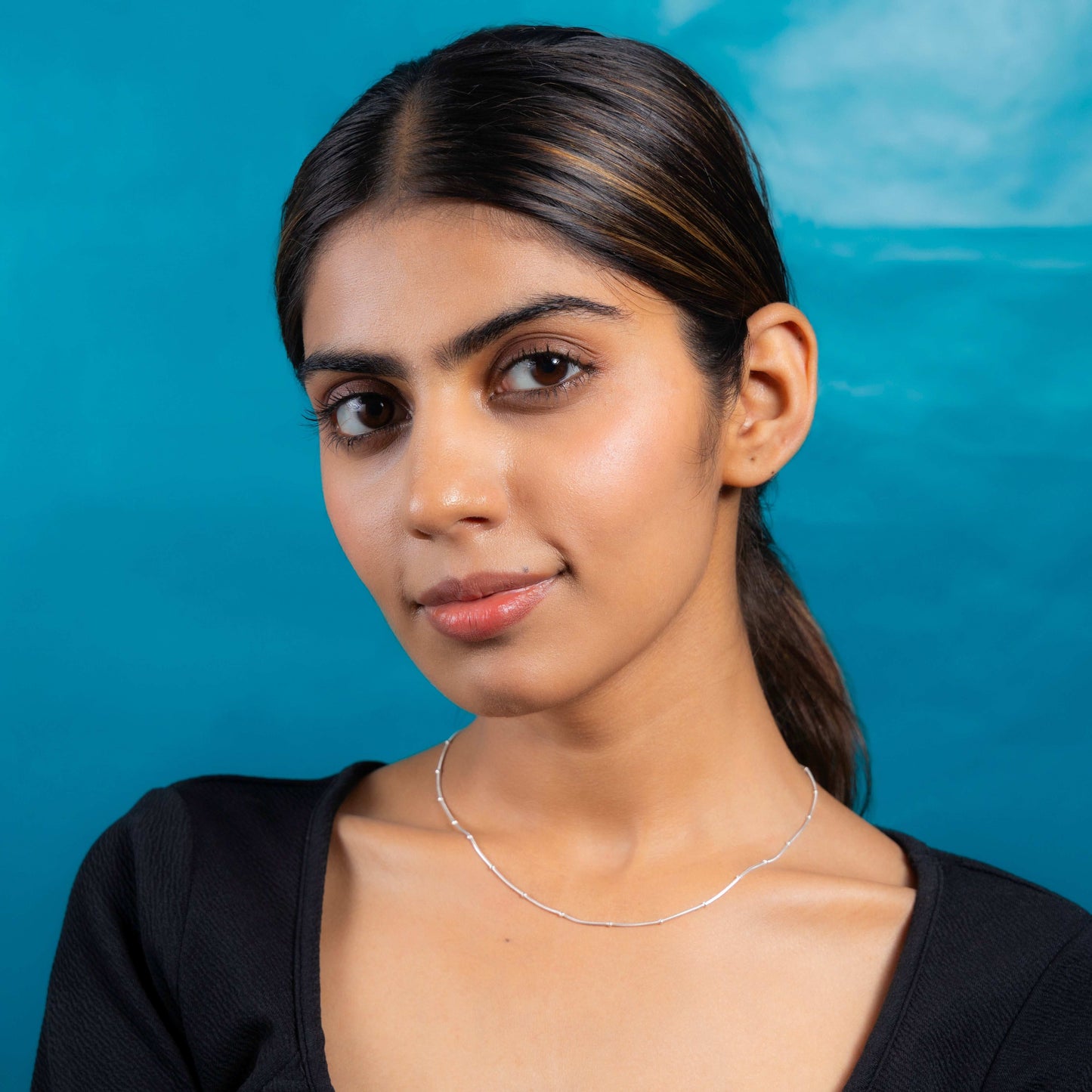 Exquisite Serene Silver Chain for Women