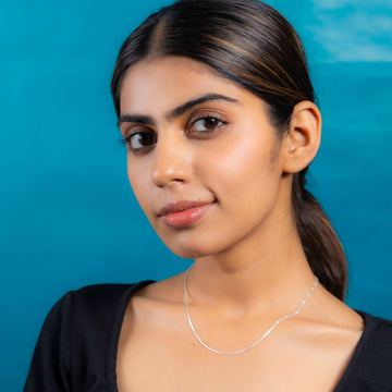 Luxe crafted celeste silver jewelry piece