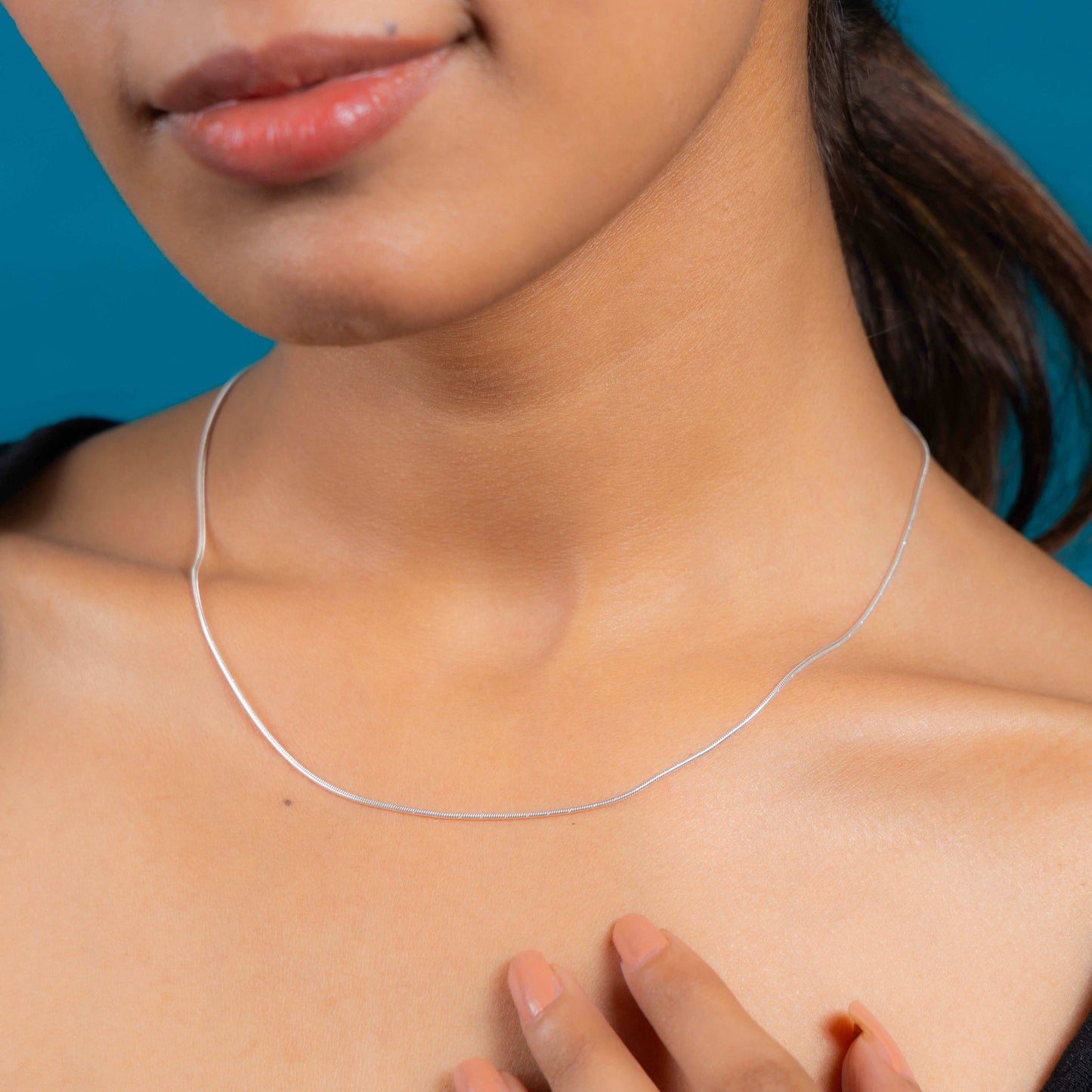 Lina silver chain for women everyday wear