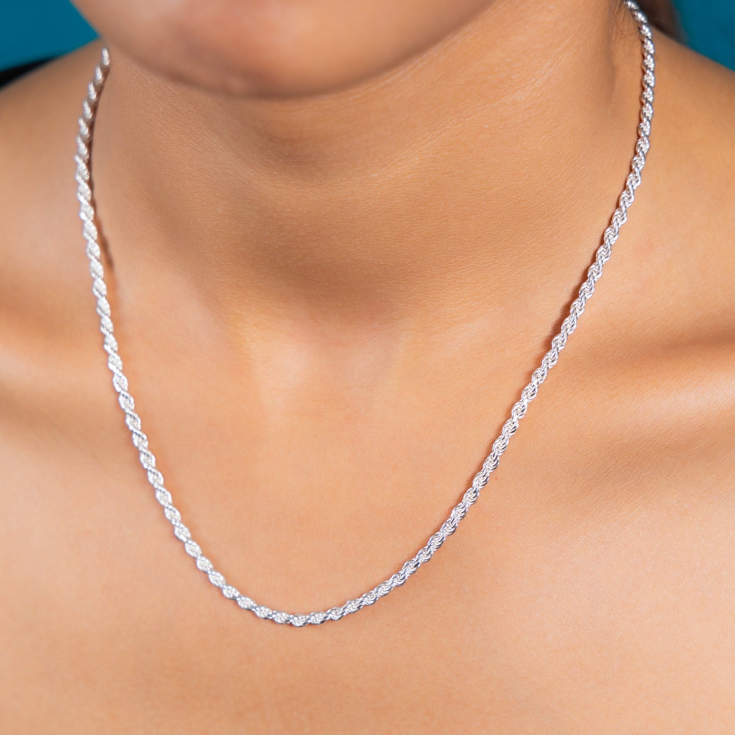 Luna Twist silver chain for women