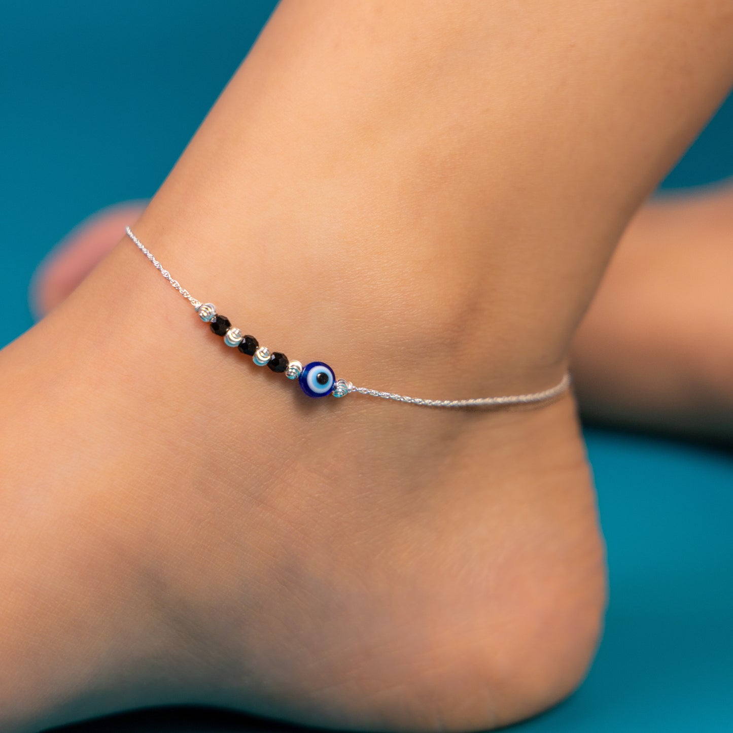 Duo Spark 925 Sterling Silver Anklet