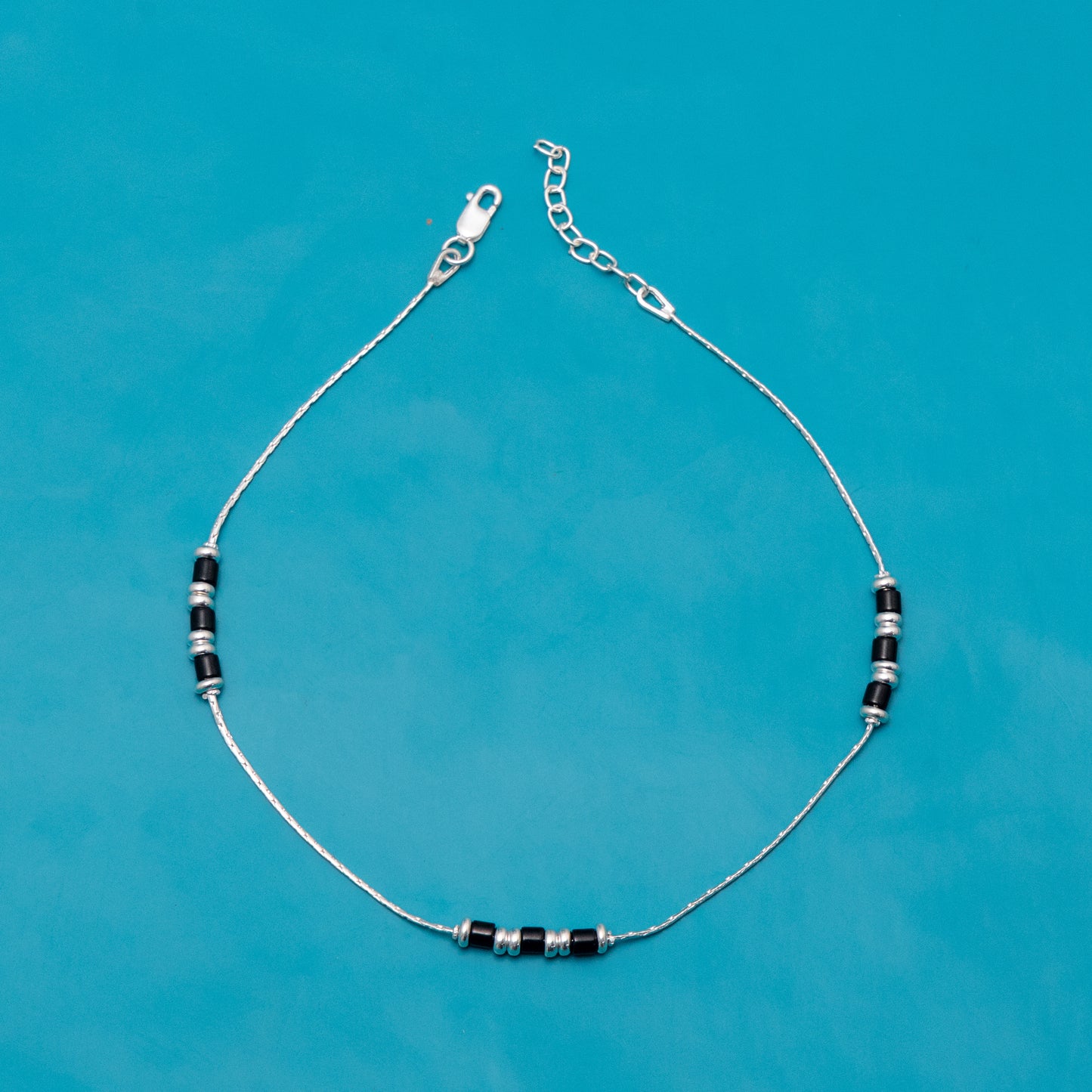 Twilight Gleam Silver Anklet