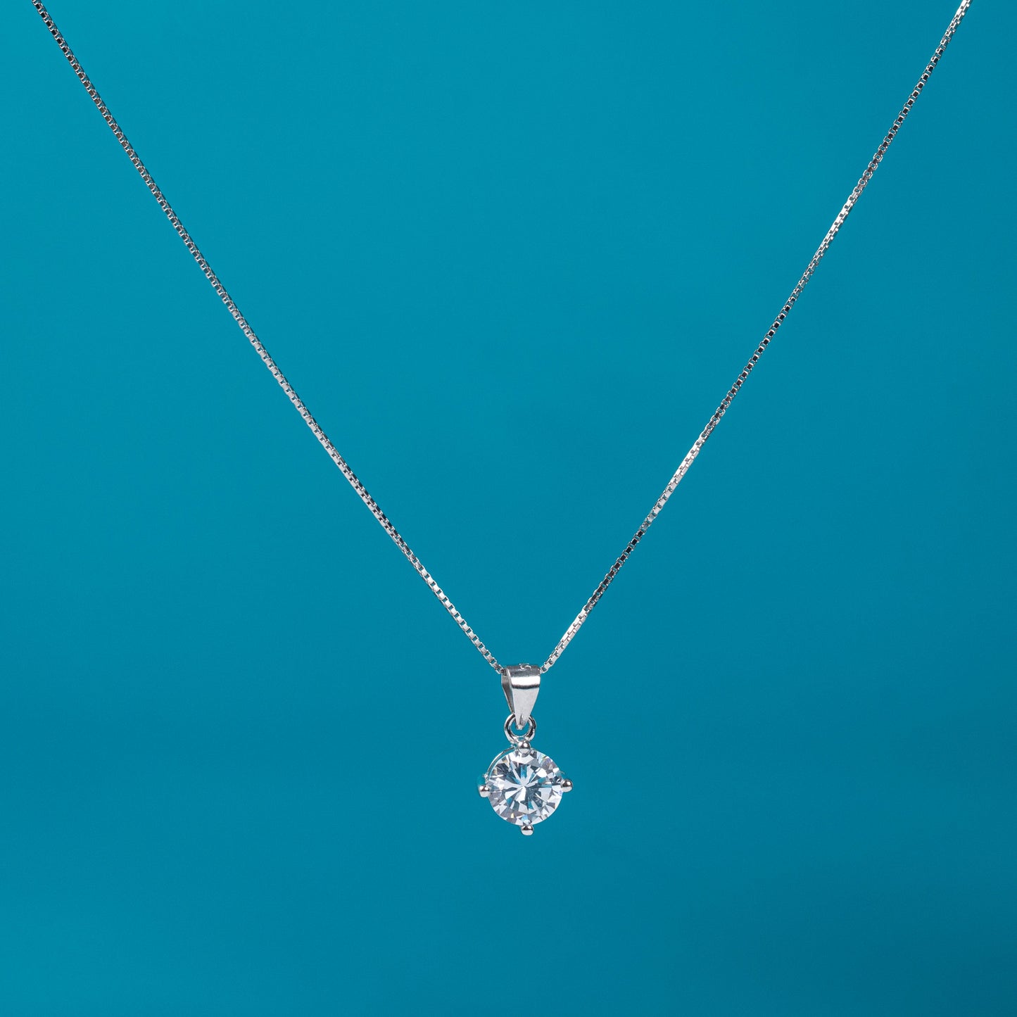 Round Solitaire Pendant