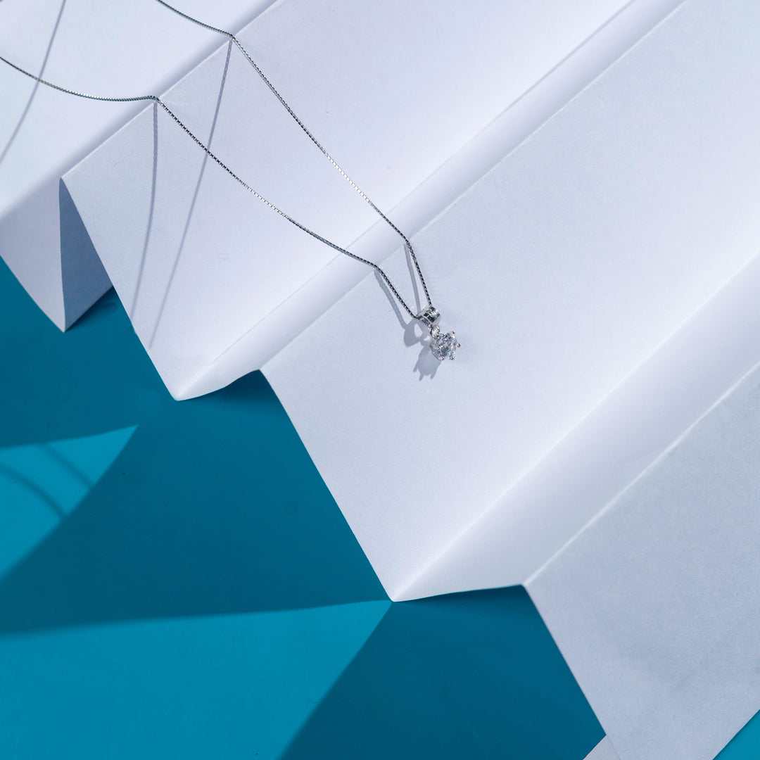 Chic style glittering silver drop jewelry