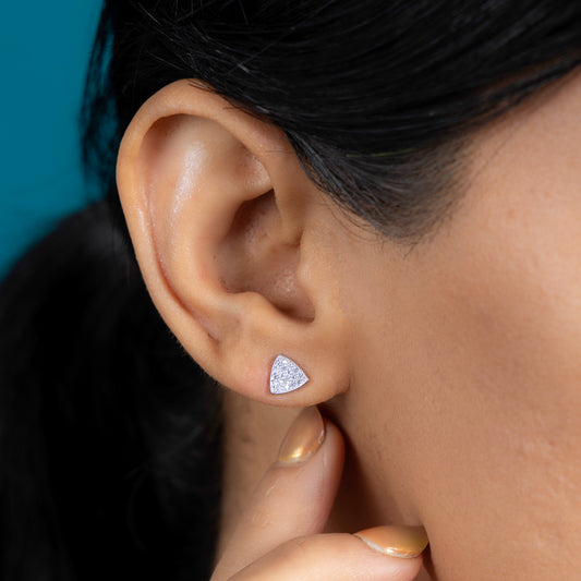 Silver Trinara Stud Earrings