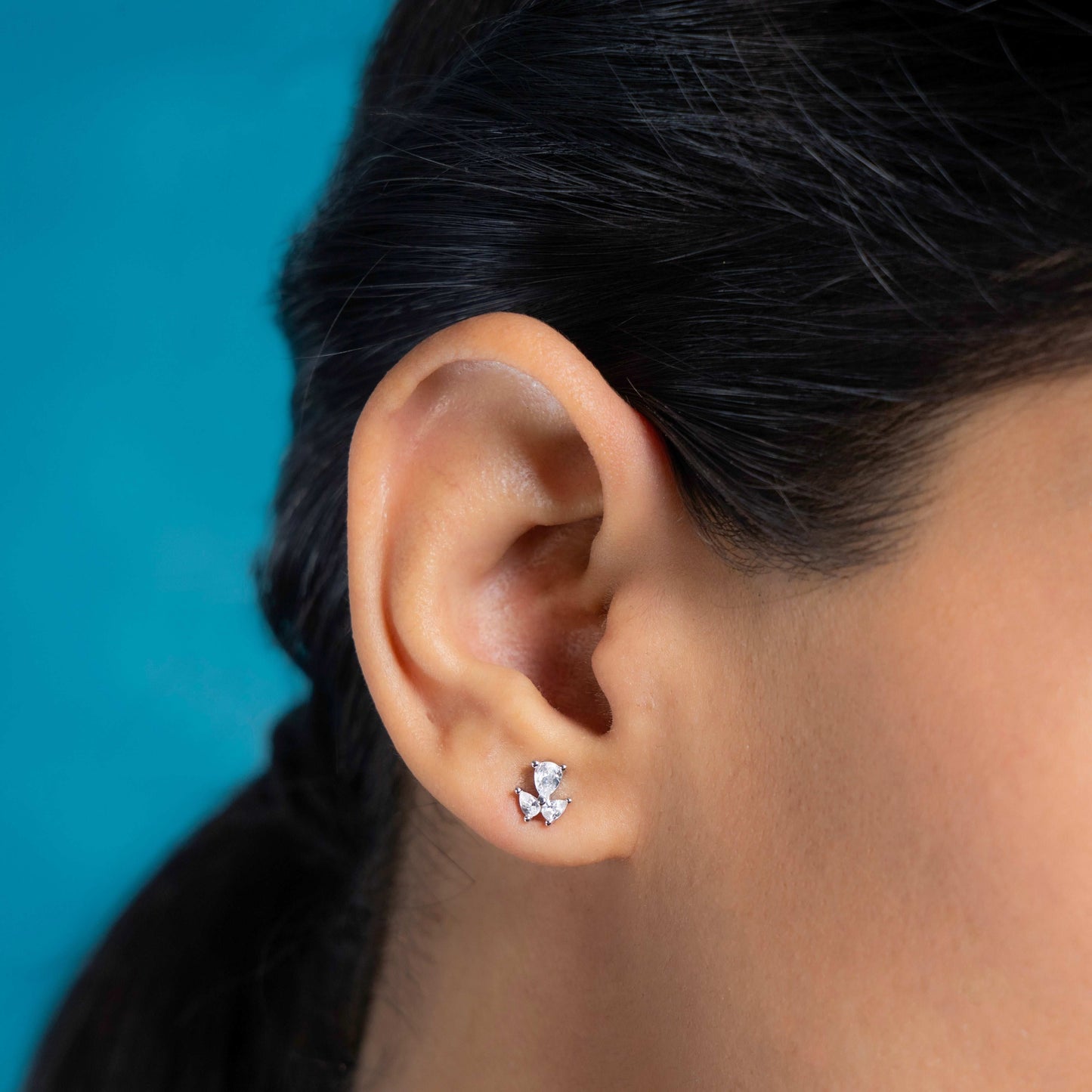 charming silver petal whispers necklace set