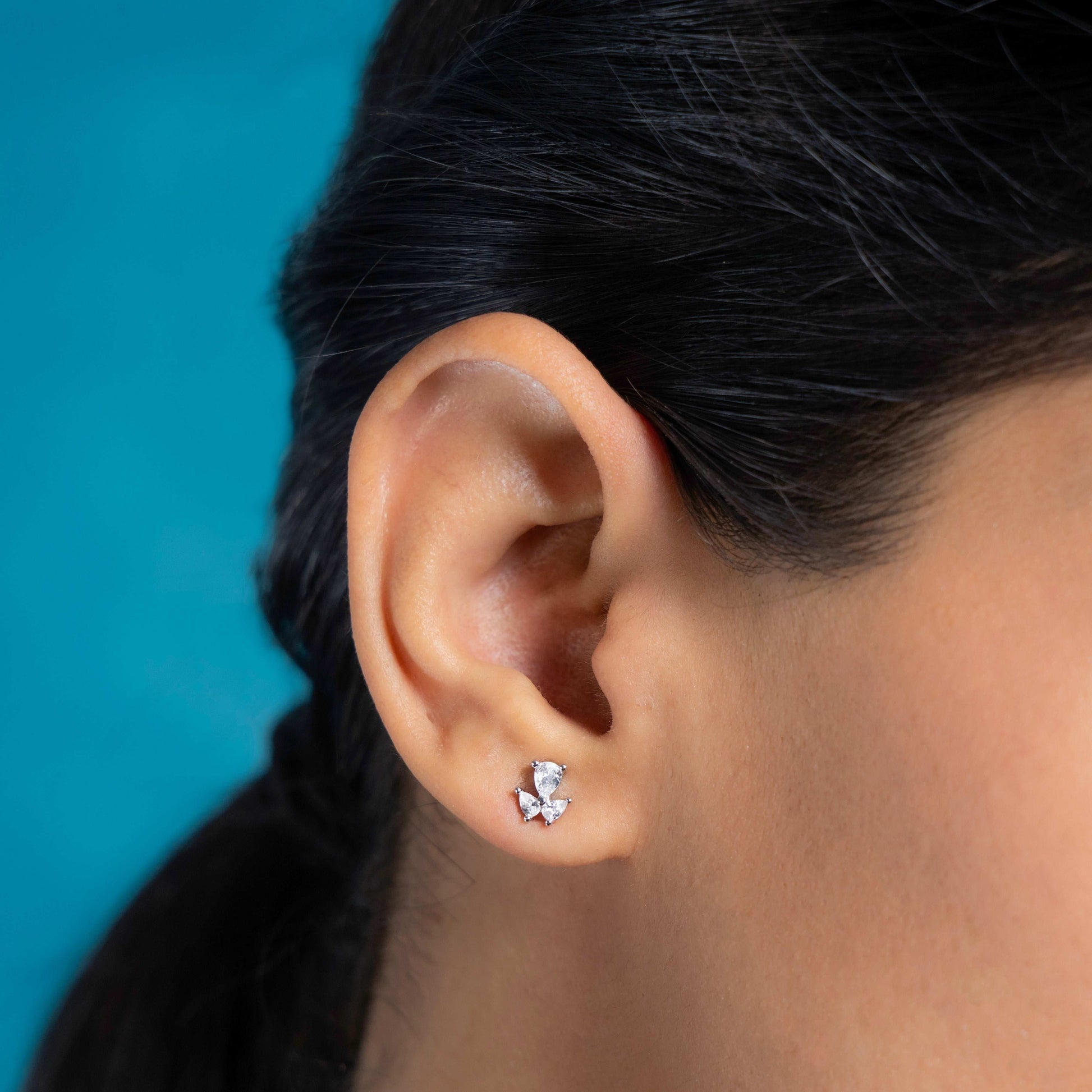 charming silver petal whispers necklace set