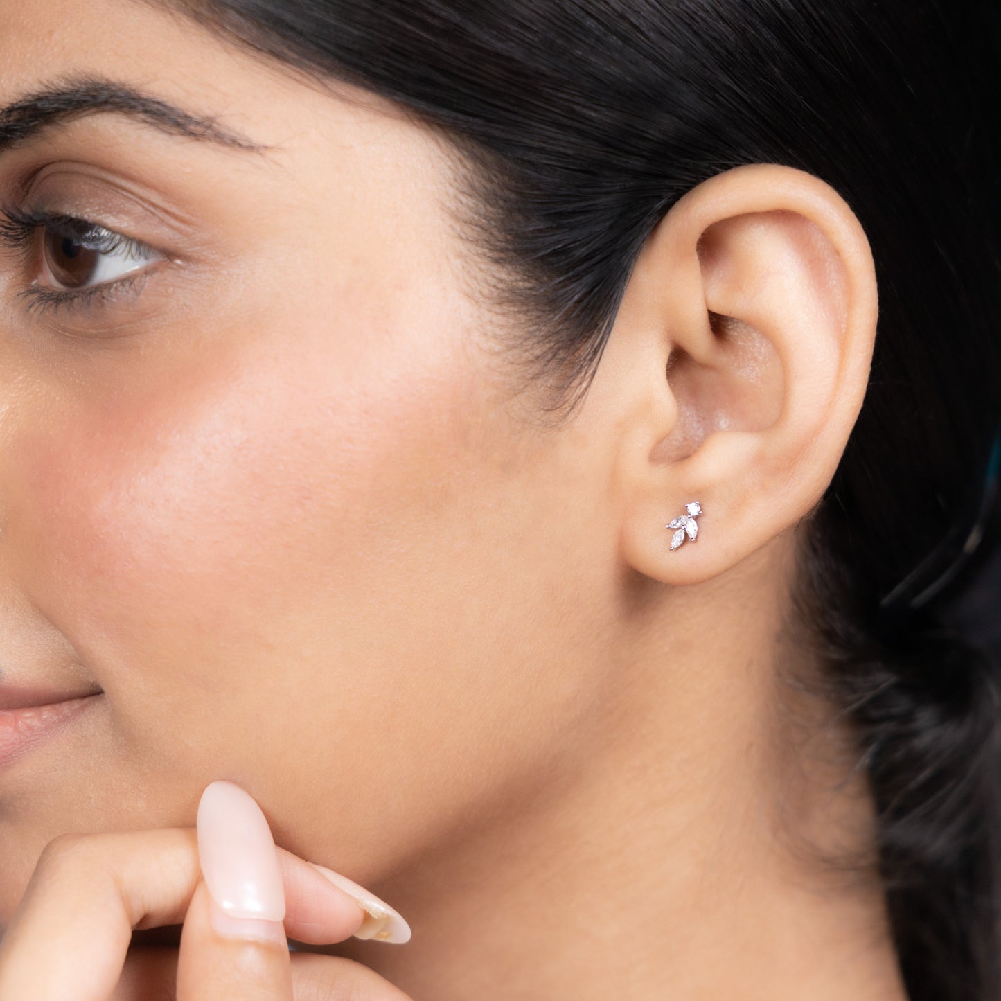 Delicate Leafy Studs