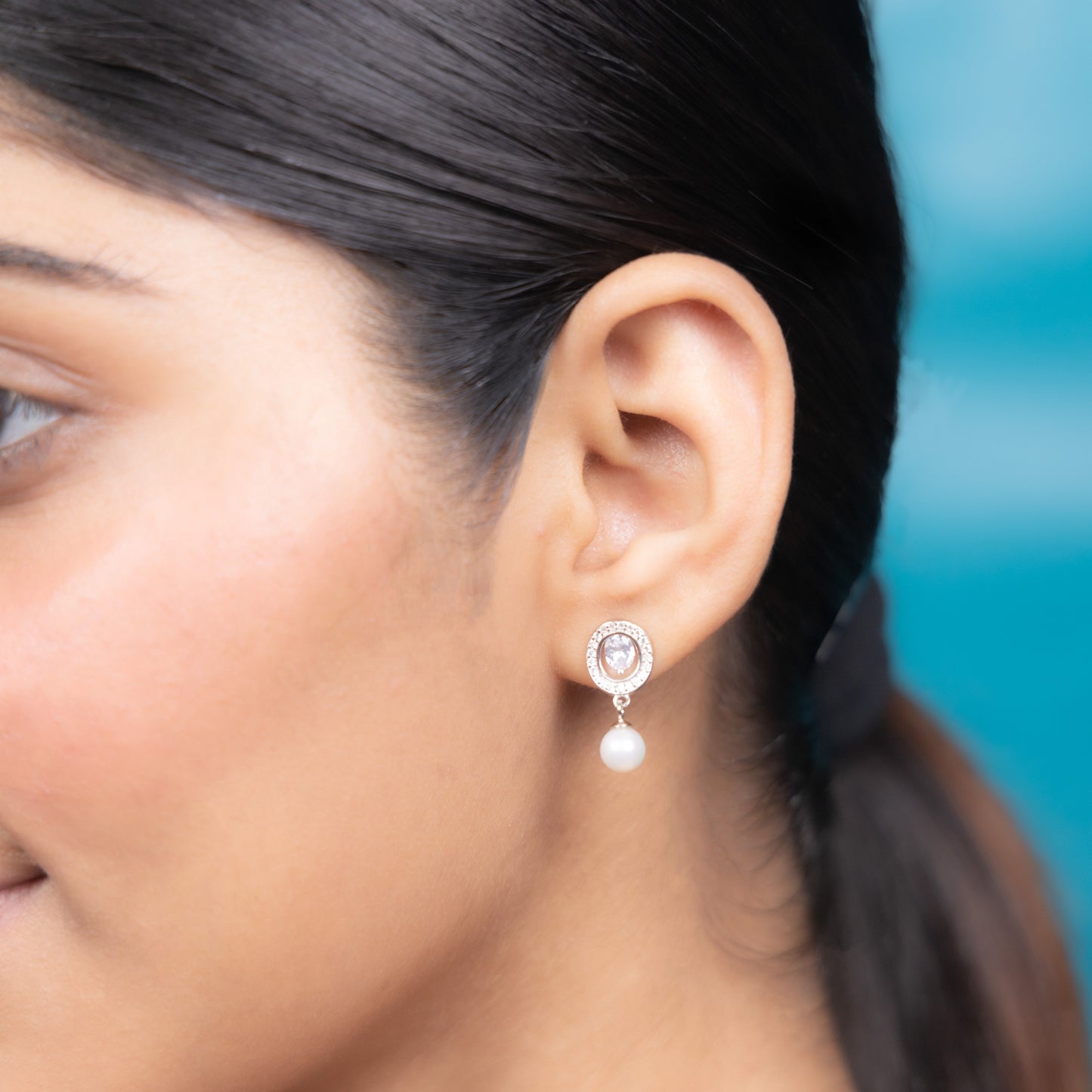 Radiant Pearl Drop Earrings