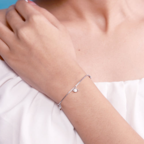 Designer Multi Charms Silver Bracelets