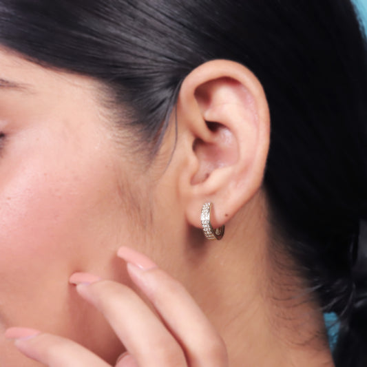 Delicate Sparkle Hoops