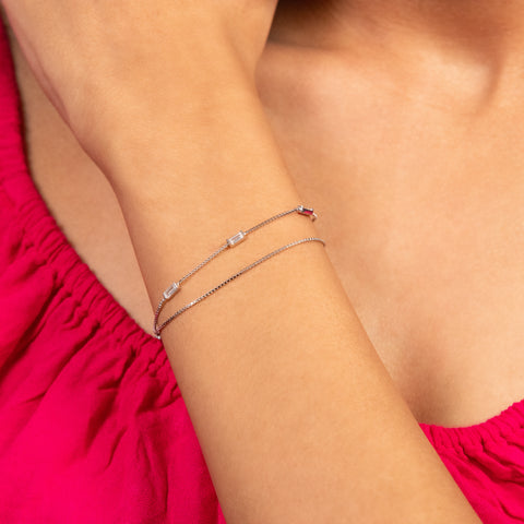 Dual String Harmony Silver Bracelet