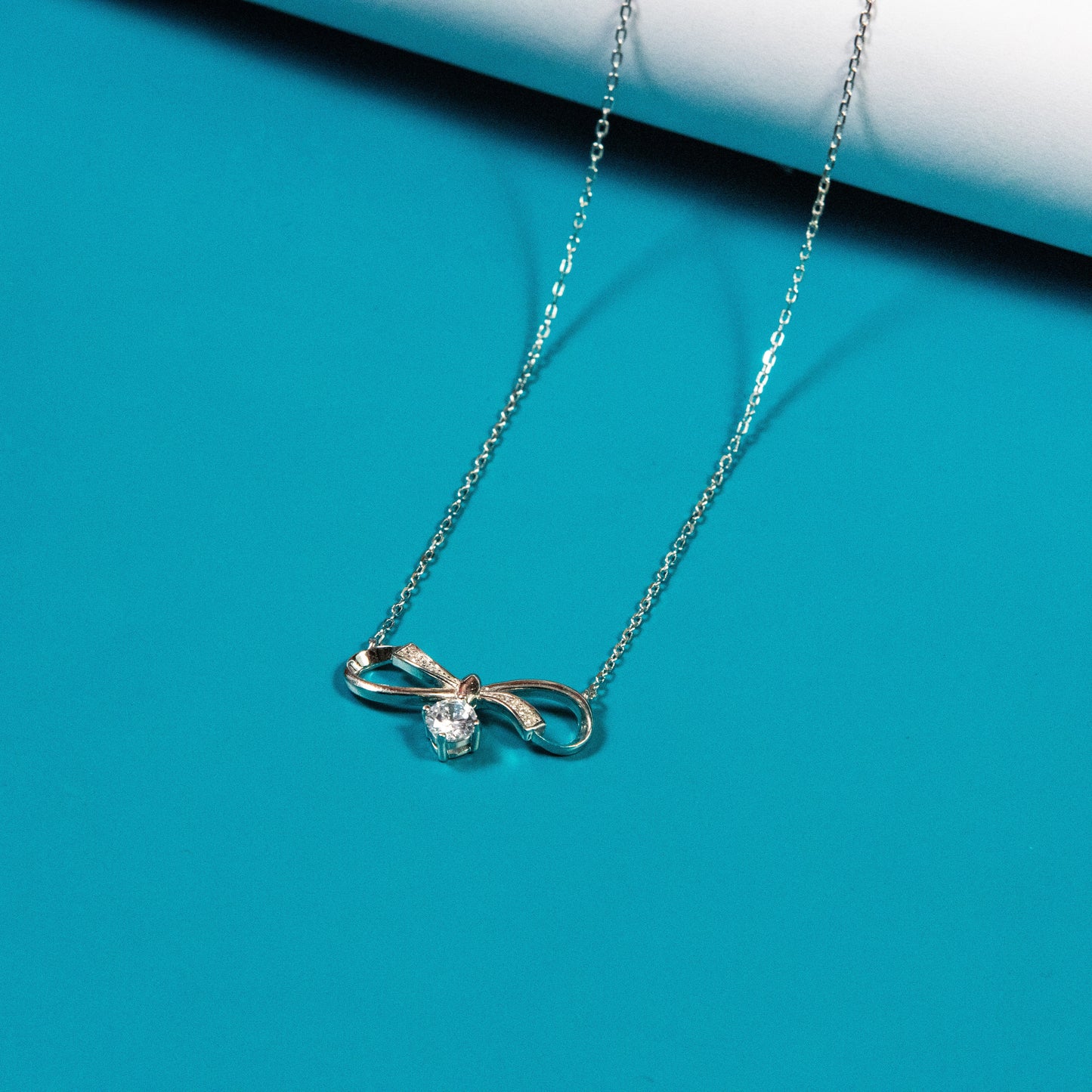 Infinity Solitaire Pendant