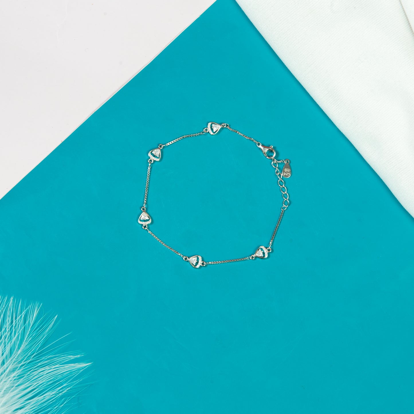 Triangular Radiance silver  Bracelet