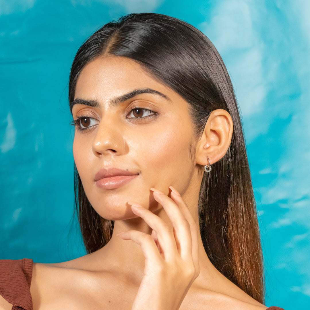 Glamorous Silver Dazzling Hoops for Fashion Lovers