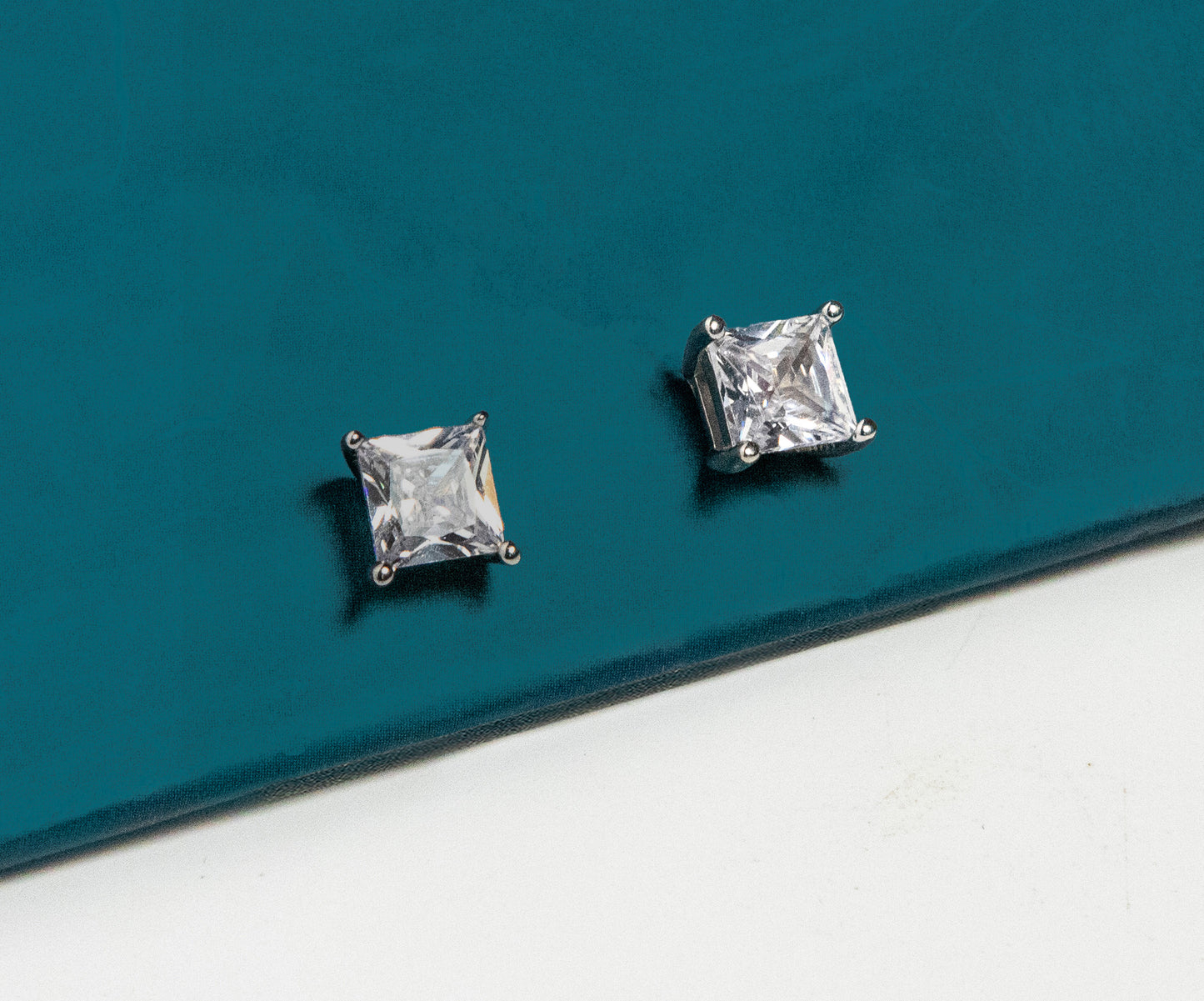 Square Solitaire Studs