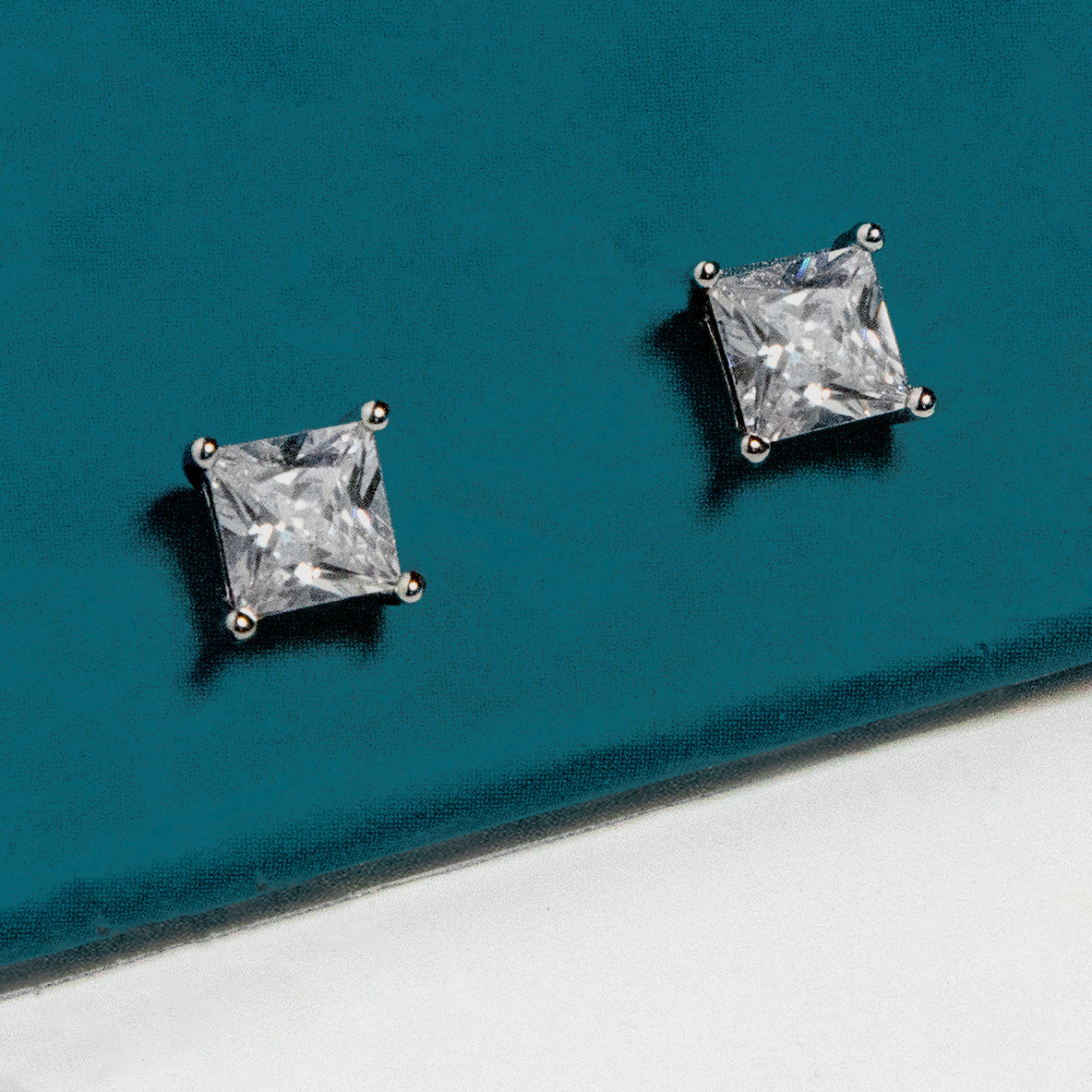 Eternal Spark Square Studs