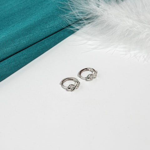 Silver Infinity Hoop Earrings