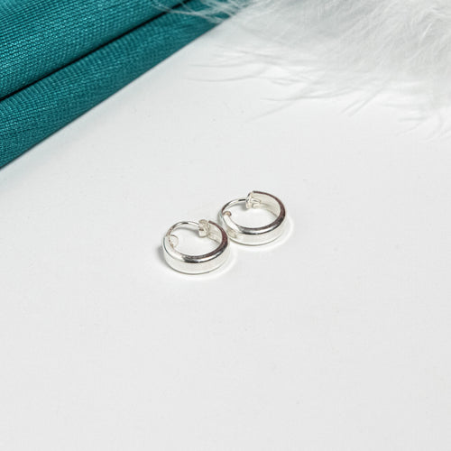 Silver Classic Hoops For Women/Girls