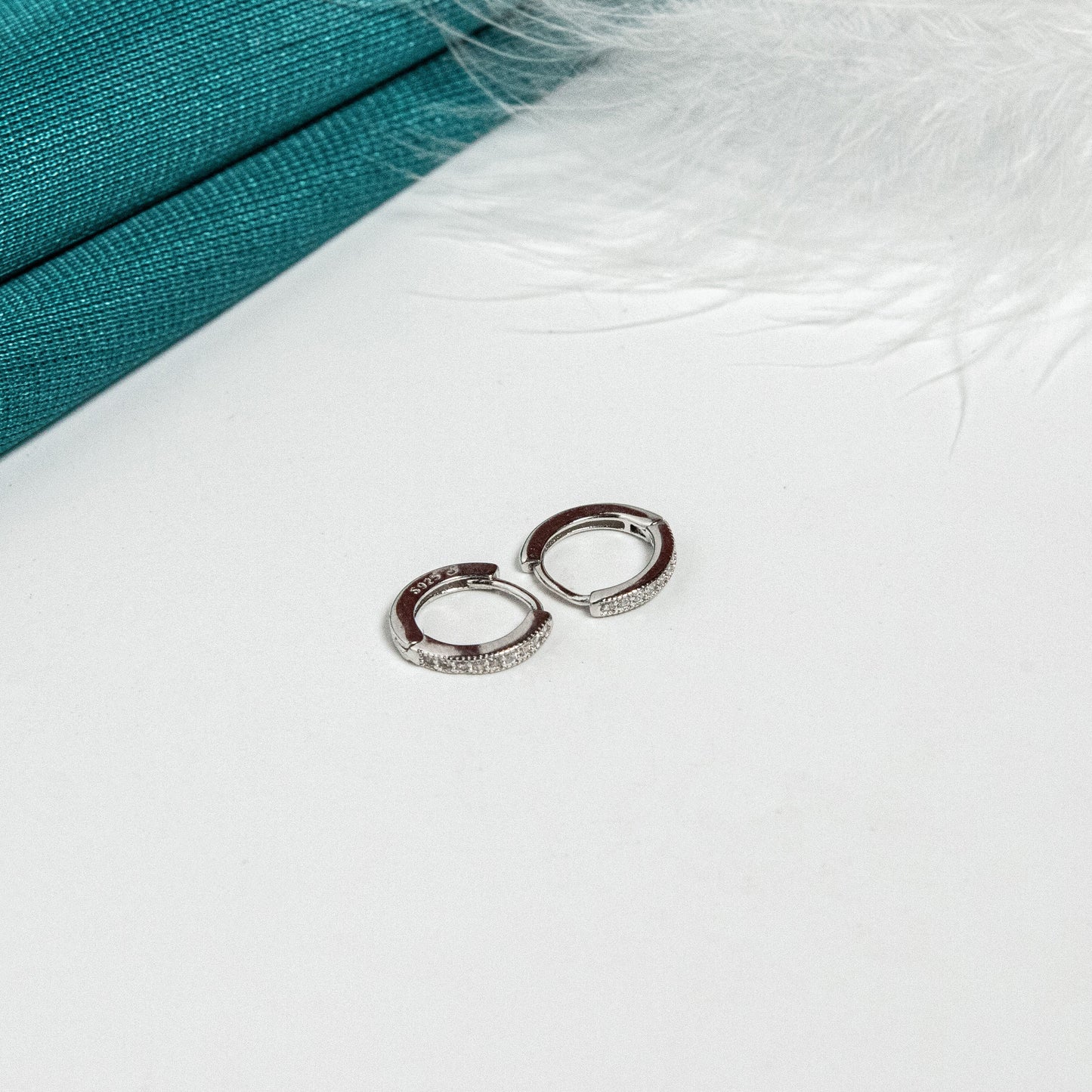 Delicate Sparkle Hoops