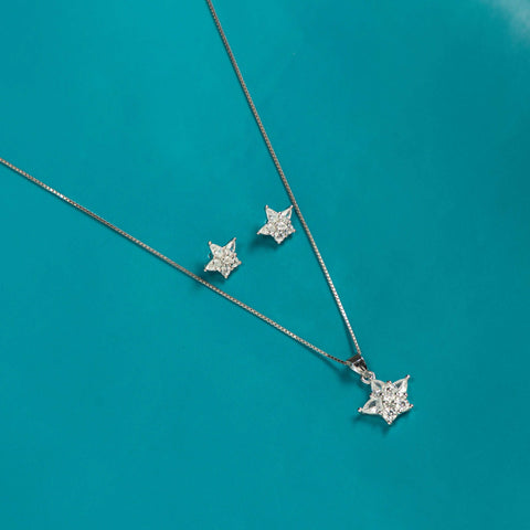 Silver Starstruck Elegance Necklace Set