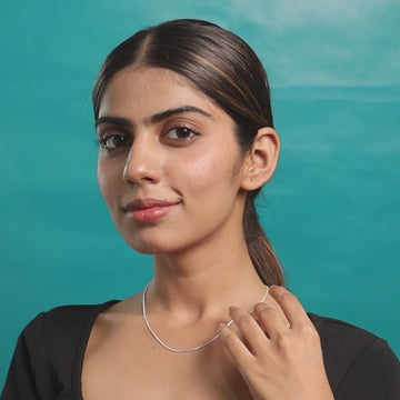 Celeste silver chain for women