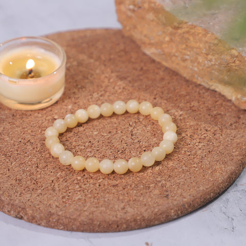 Yellow Calcite Stone Bracelet